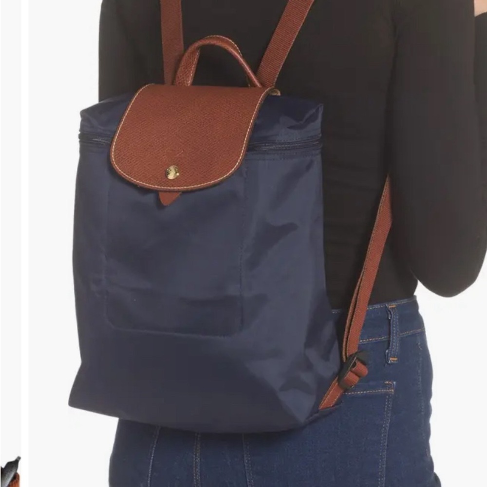 Longchamp Le Pliage Backpack Gray - image 4
